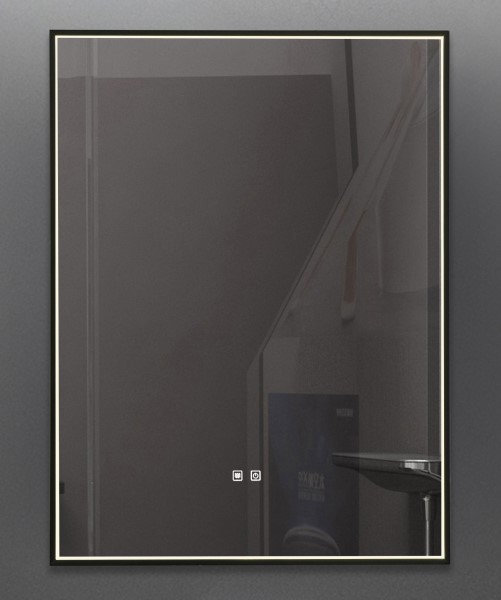 (image for) LED Bathroom Mirror - Black